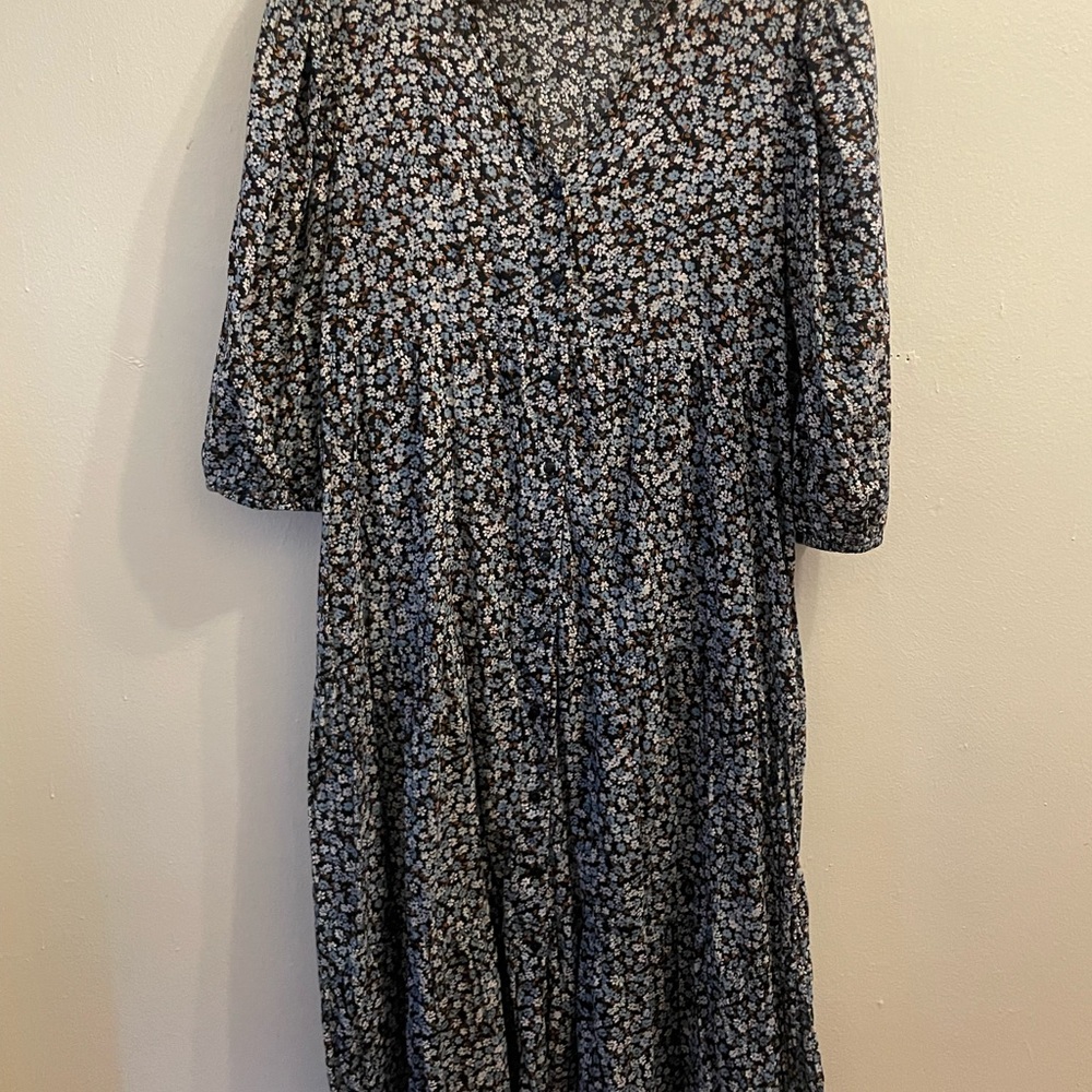 Floral Blue Dress